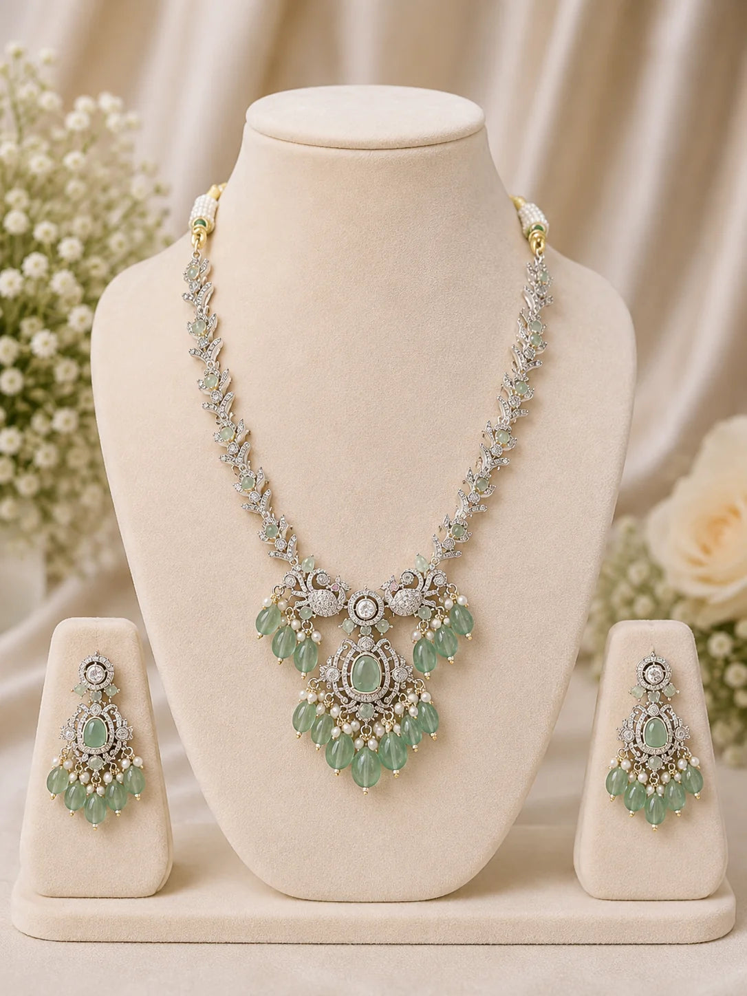 Blush Royale AD Statement Necklace Set