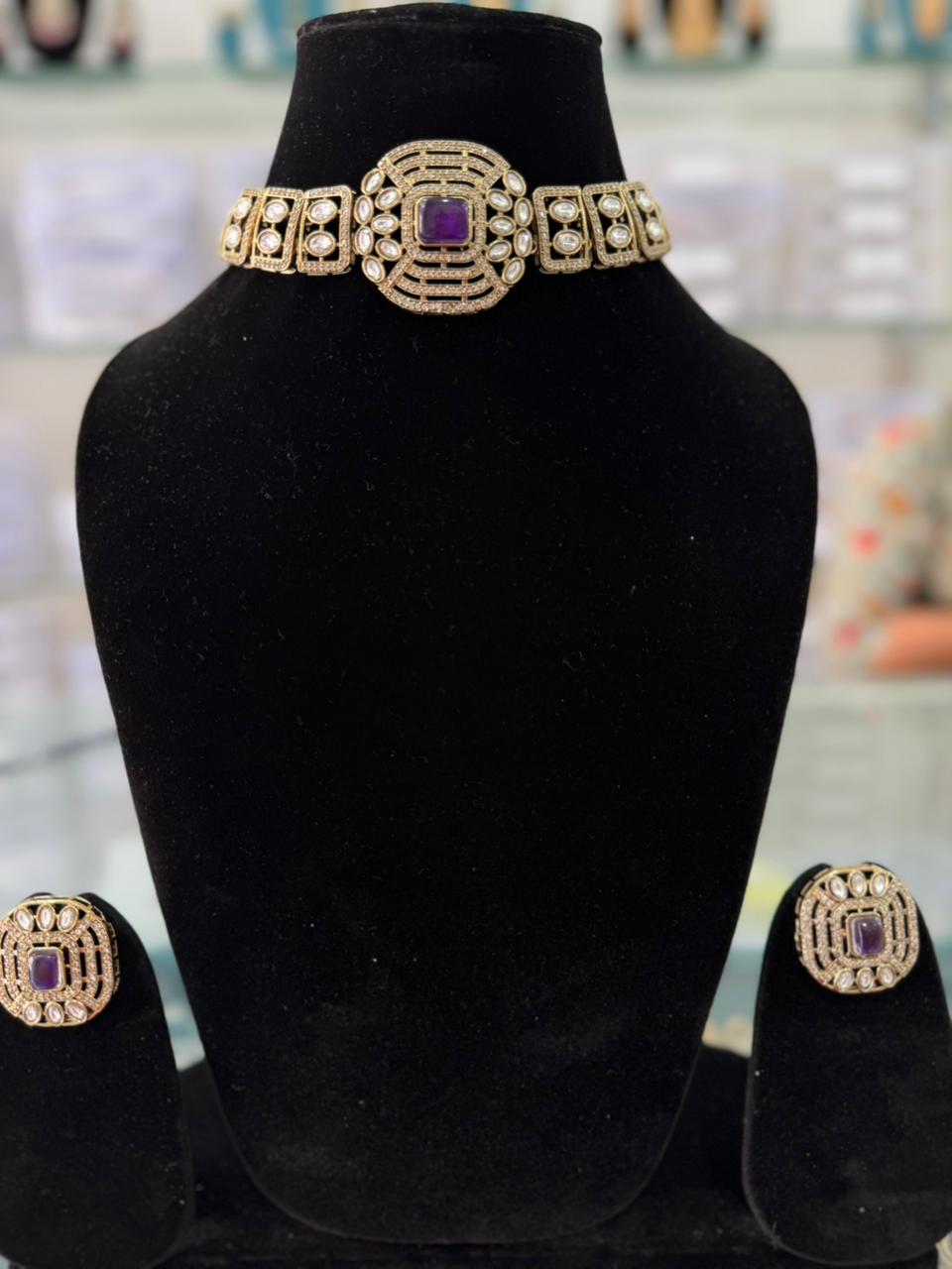 Amethyst Royale AD Choker Set