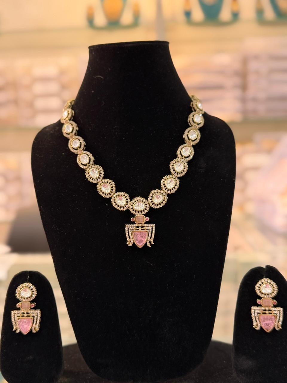 Blush Royale Kundan Necklace Set