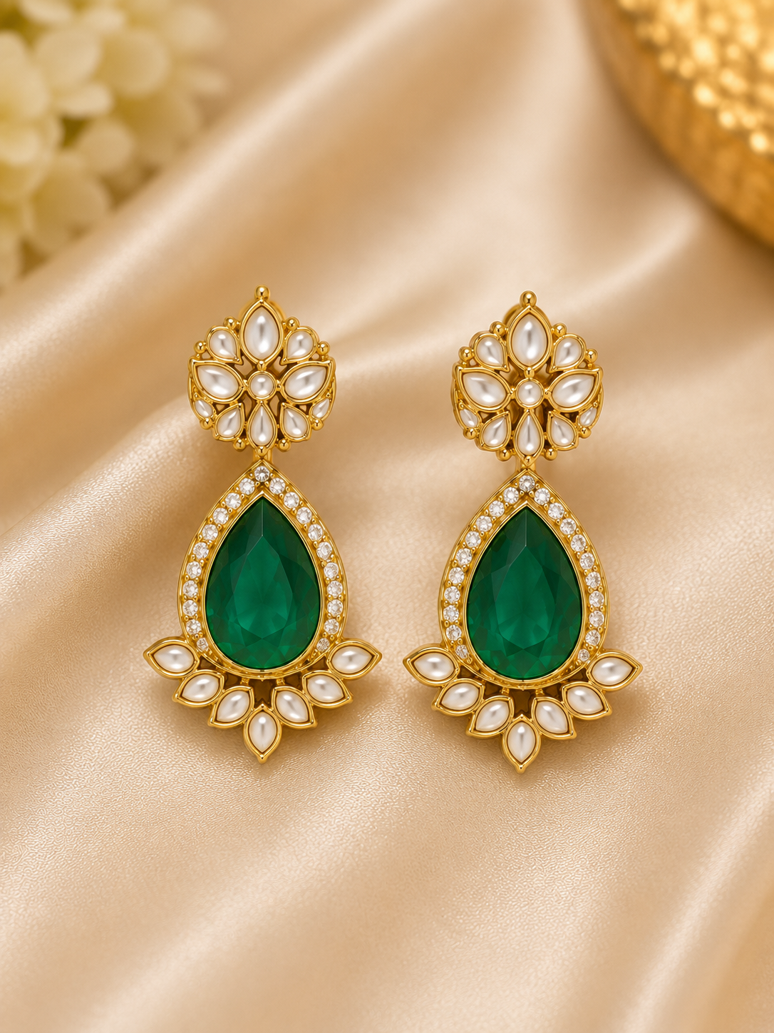 Emerald Royale Kundan Choker Set