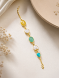 Praynil Multicolor Stone Charm Bracelet