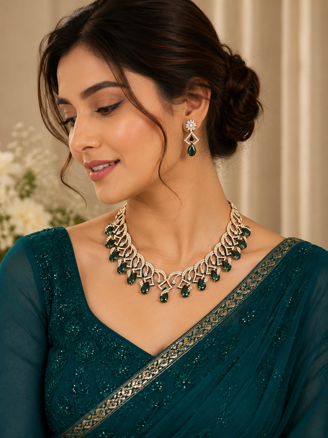 Emerald Royale Necklace Set